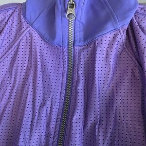 Lululemon Lavender Perforated Zip-Up Jacket